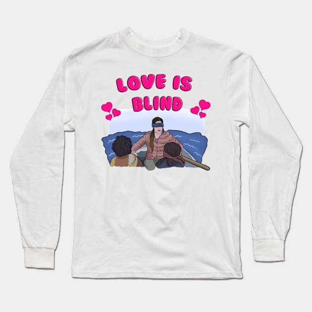 Bird Box Valentine's Day Long Sleeve T-Shirt by Barnyardy